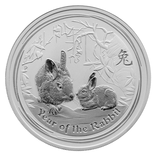 Pièce 1 once d'argent Lunaire Année du Lapin 2011 | Monnaie de Perth
