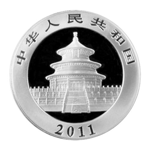 Pièce 1 once d'argent Panda chinois 2011 | Monnaie chinoise