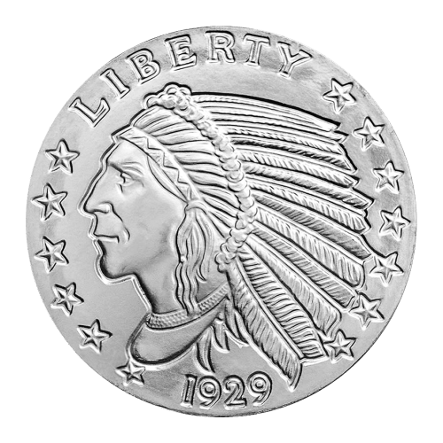 Ronde 1 once d'argent Indien incus | Golden State Mint