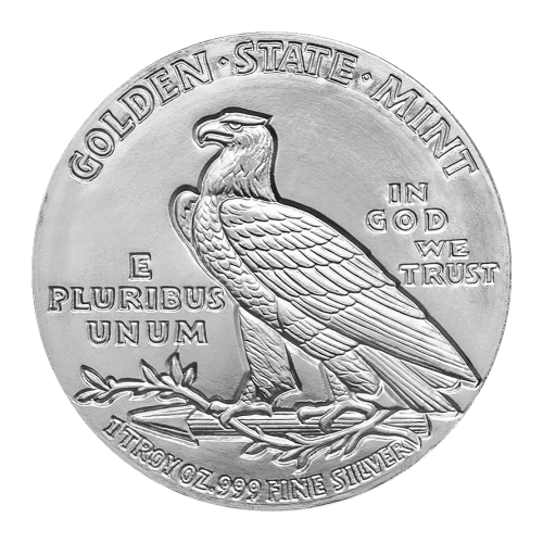 Ronde 1 once d'argent Indien incus | Golden State Mint