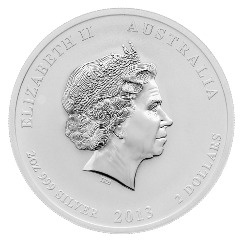 Pièce 2 onces d'argent Lunaire Année du Serpent 2013 | Monnaie de Perth