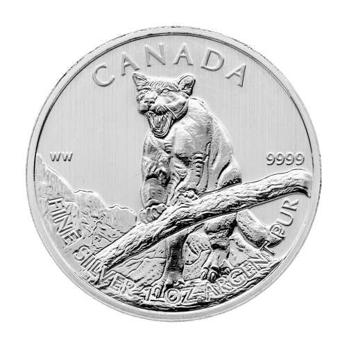 1 oz 2012 Canadian Cougar Silver Coin | Royal Canadian Mint