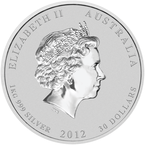 Pièce 1 kilo d'argent Année lunaire du Dragon 2012 | Monnaie de Perth