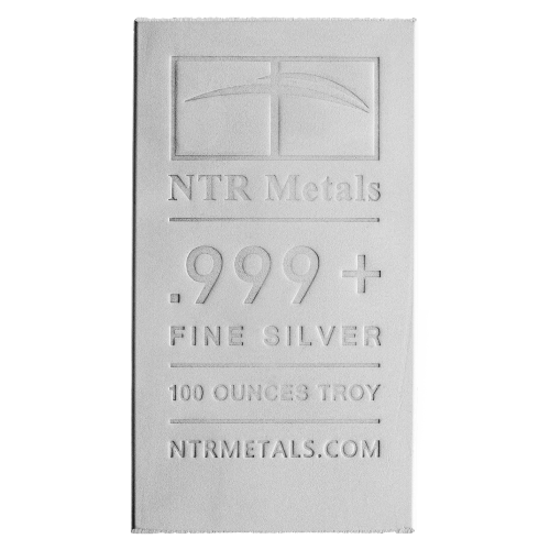 Lingot 100 once d'argent | Elemetal Mint