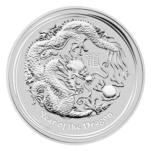1 oz 2012 Lunar Year of the Dragon Silver Coin | Perth Mint