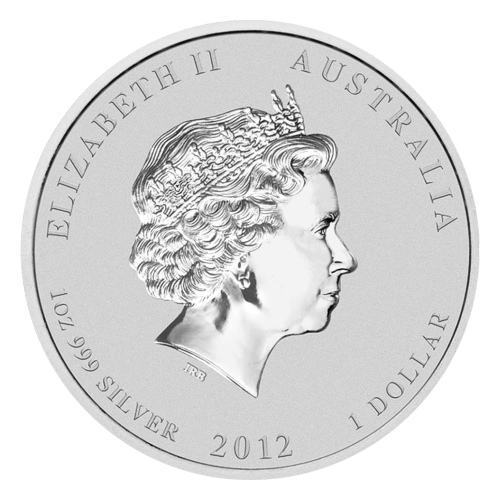 1 oz 2012 Lunar Year of the Dragon Silver Coin | Perth Mint