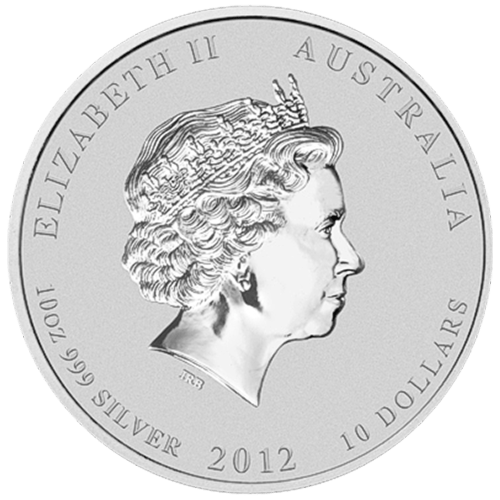 10 oz 2012 Lunar Year of the Dragon Silver Coin | Perth Mint