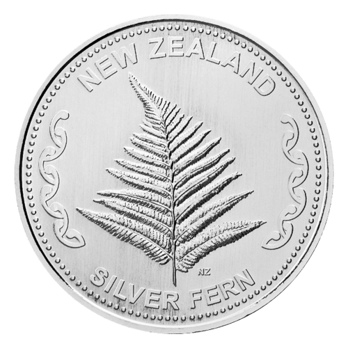 1 oz New Zealand Fern Silver Round | New Zealand Mint