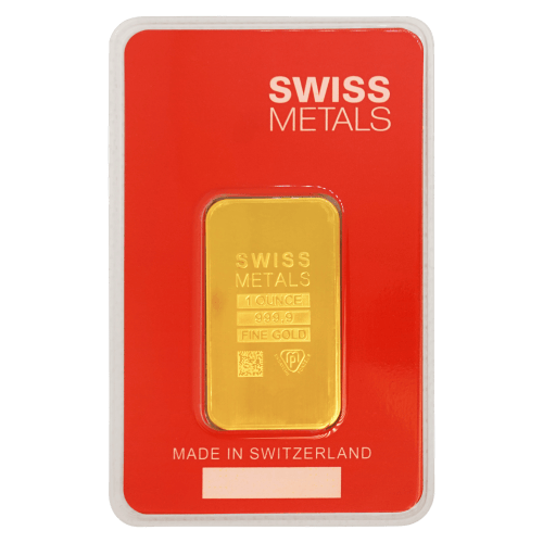 1 oz Gold Bar | Swiss Metals