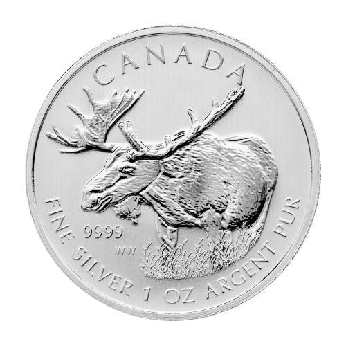 Buy 1 oz 2012 Canadian Moose Silver Coins | Silver Gold Bull Canada