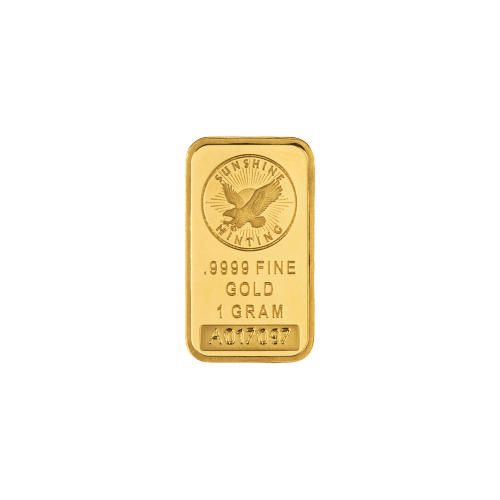 1 gram Gold Bar | Sunshine Minting