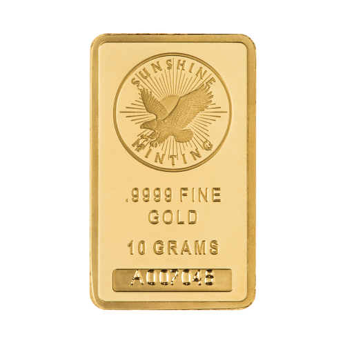 10 gram Gold Bar | Sunshine Minting