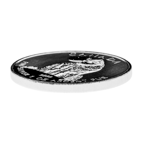 1 oz 2011 Canadian Timber Wolf Toned and Spotted Silver Coin | Royal Canadian Mint