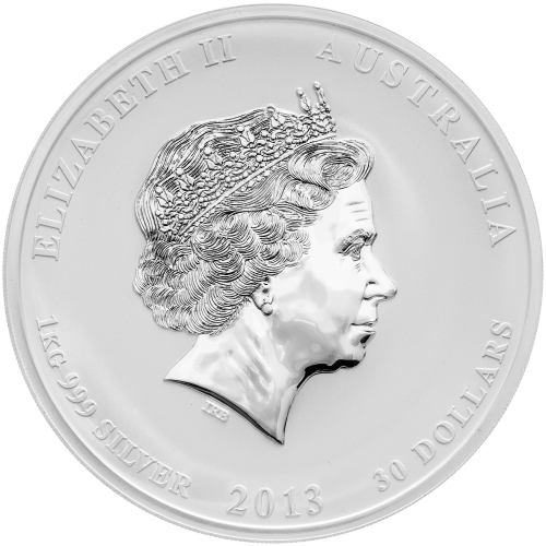 1 kilo 2013 Lunar Year of the Snake Silver Coin | Perth Mint