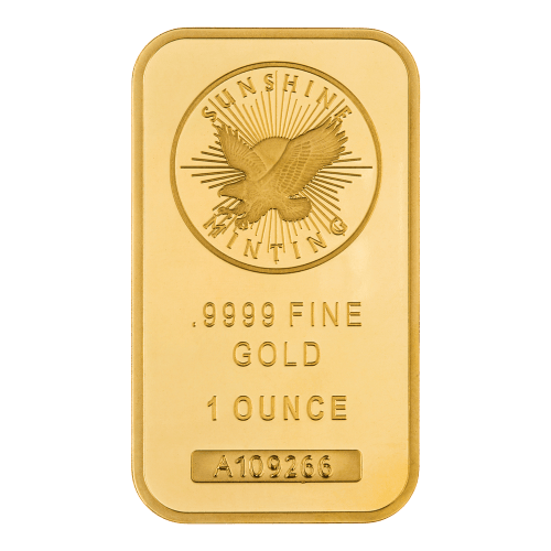 1 oz Gold Bar | Sunshine Minting