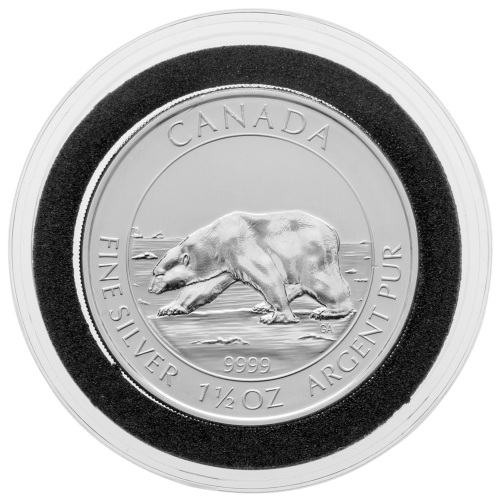 1.5 oz 2013 Canadian Polar Bear Silver Coin | Royal Canadian Mint