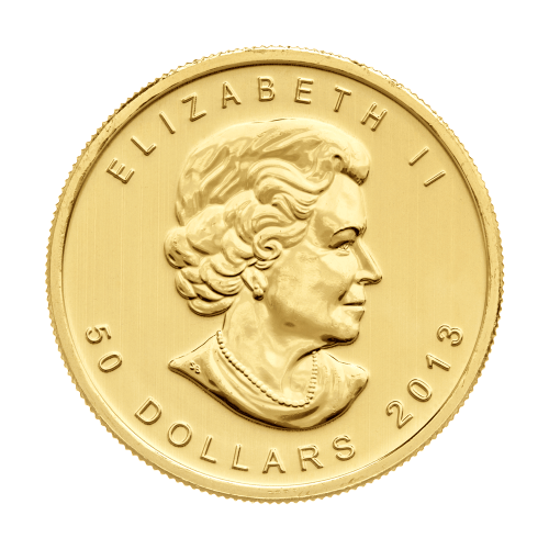 Pièce 1 once d'or Feuille d'érable canadienne 2013