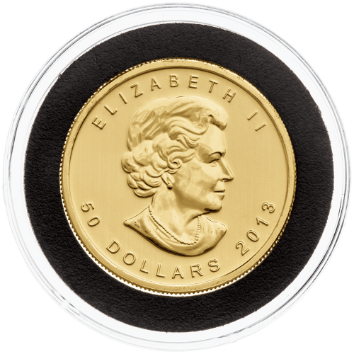 Pièce 1 once d'or Feuille d'érable canadienne 2013