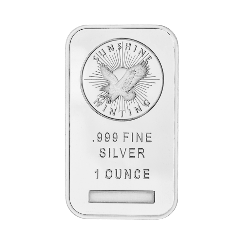 1 oz Sunshine Mint Silver Wafer Bar | Silver Gold Bull US