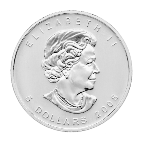 Pièce 1 once d'argent Feuille d'érable canadienne Marque d'atelier Olympiques 2008