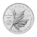 Pièce 1 once d'argent Feuille d'érable canadienne Marque d'atelier Olympiques 2008