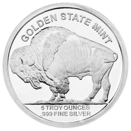5 oz Buffalo Silver Round | Golden State Mint
