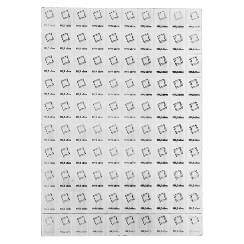 100 gram (100 x 1 g) CombiBar Silver Bar | Valcambi