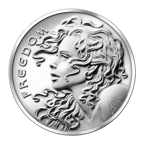 Ronde 1 once d'argent Fille de la liberté 2013