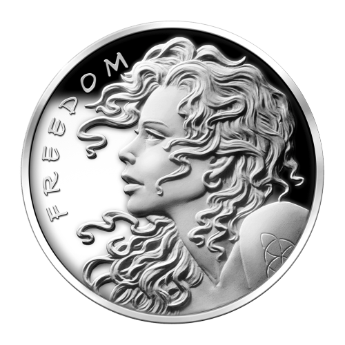 1 oz 2013 Freedom Girl Silver Proof-like Round | Silver Shield