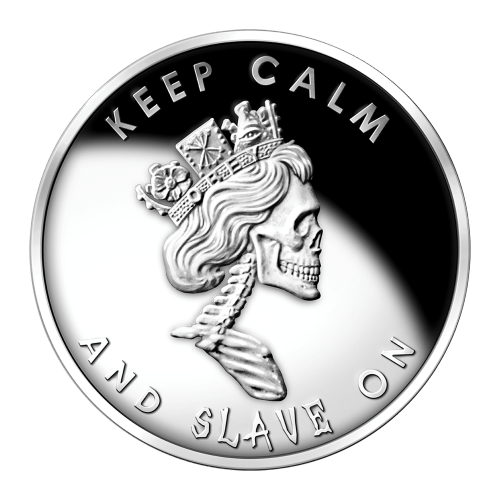 1 once Ronde d'argent Épreuve numismatique Slave Queen | Silver Shield