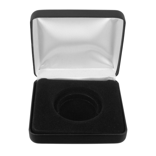 Boîte de présentation en similicuir pour pièces – 1 pièce