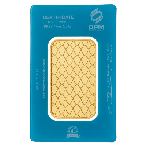 1 oz 2013 Year of the Snake Gold Bar | Elemetal Mint
