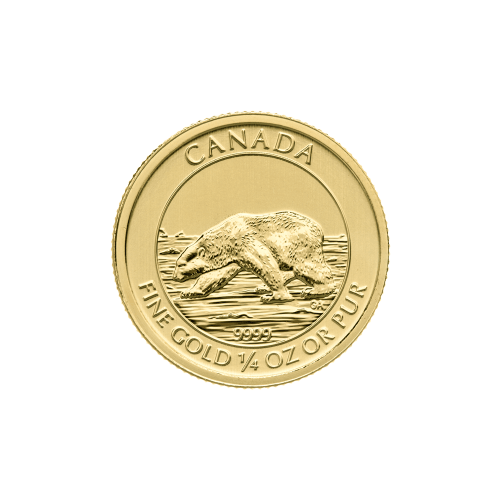 Pièce 1/4 once d'or Ours polaire canadien 2013 | Monnaie royale canadienne