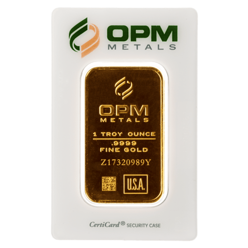 1 oz OPM Gold Bar | Elemetal Mint