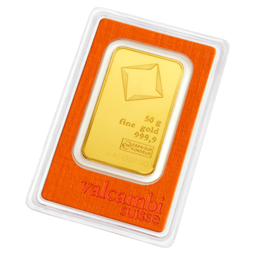 50 gram Gold Bar | Valcambi