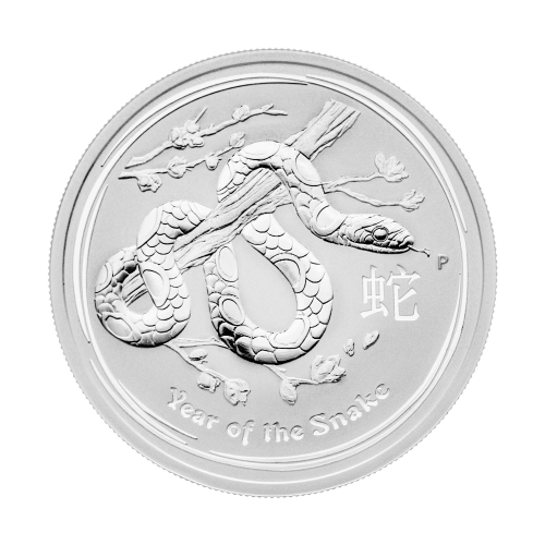 Pièce 1/2 once d'argent Lunaire Année du Serpent 2013 | Monnaie de Perth