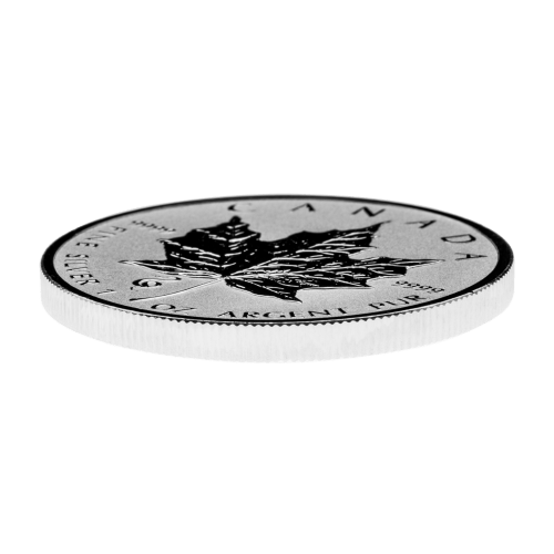 Pièce 1 once d'argent Feuille d'érable canadienne Marque d'atelier Année du serpent 2013