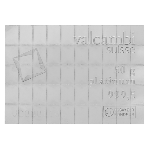 50 gram (50 x 1 g) Platinum CombiBar | Valcambi
