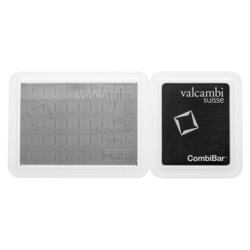 50 gram (50 x 1 g) Platinum CombiBar | Valcambi