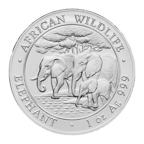 1 oz 2013 Somalian African Elephant Silver Coin | Bavarian State Mint