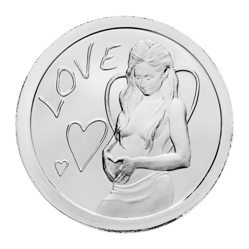 1 oz 2013 Love Silver Round