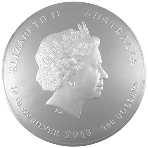 Pièce 10 kilos d'argent Année lunaire du Serpent 2013 | Monnaie de Perth