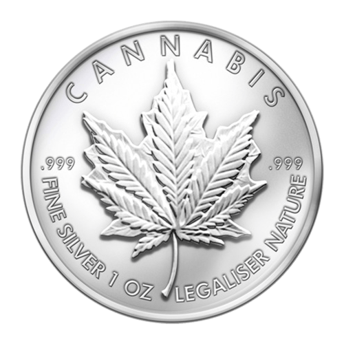 1 oz 2013 Cannabis Silver Round