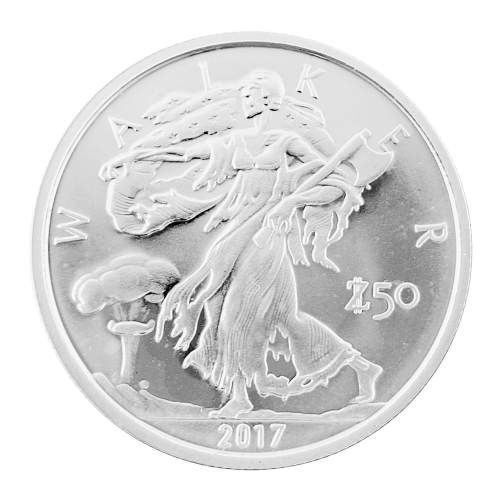 1 oz Zombucks Walker Silver Round | Elemetal Mint