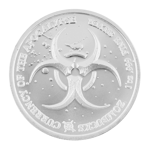1 oz Zombucks Walker Silver Round | Elemetal Mint