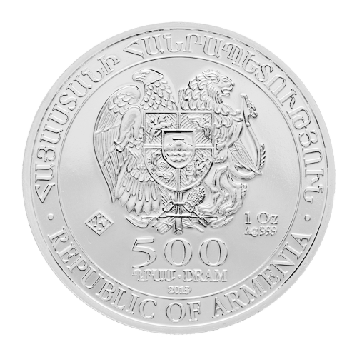 Pièce 1 once d'argent L'arche de Noé Arménie 2013 | Geiger Edelmetalle