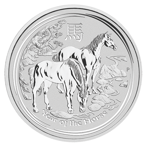 Pièce 1 once d'argent Lunaire Année du Cheval 2014 | Monnaie de Perth