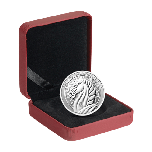 Pièce 1/2 once d'argent Année du Cheval Monnaie royale canadienne 2014