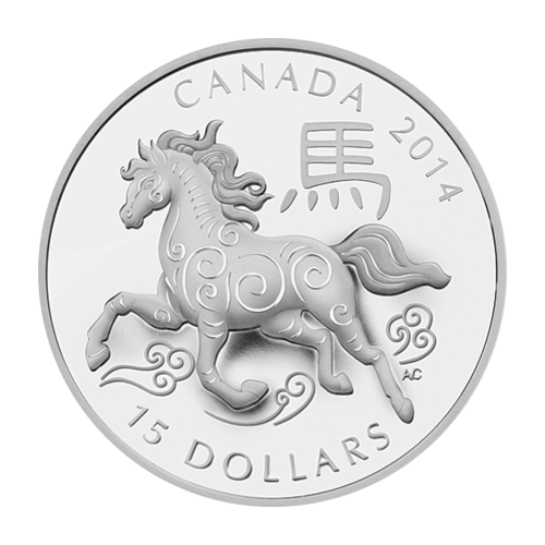 1 oz 2014 Royal Canadian Mint Year of the Horse Silver Coin | Royal Canadian Mint