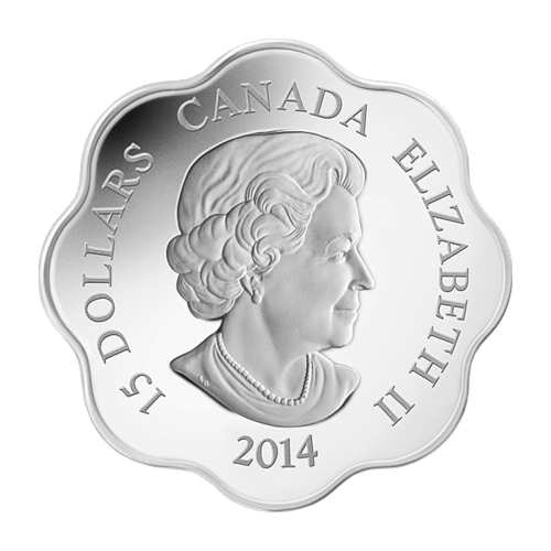 2014 Year of the Horse Lotus Shaped Silver Coin | Royal Canadian Mint